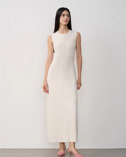 Fireladyfur Women's Merino Wool Knit Dress"Island Letters"