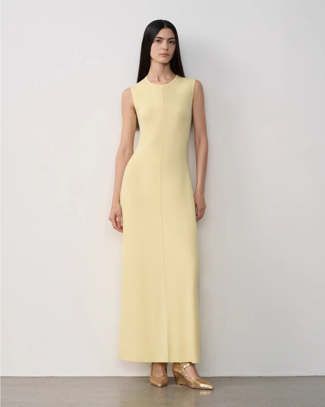 Fireladyfur Women's Merino Wool Knit Dress"Island Letters"