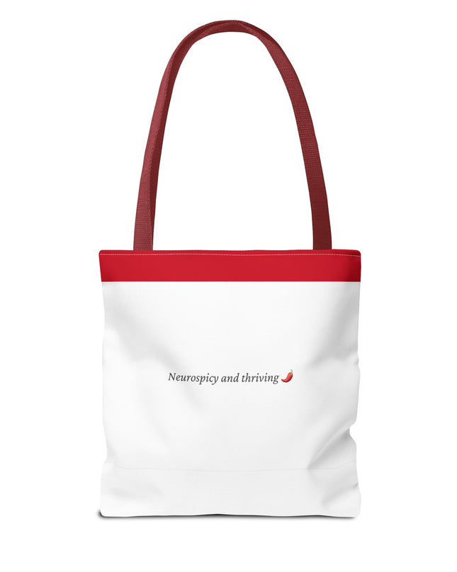 Neurospicy and Thriving Tote Bag - Chic & Modern Accessory for Shopping, Beach, Commutes - Gift Idea for Eco-conscious Shoppers - Durable
