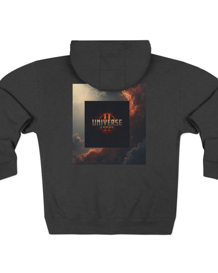 Cosmic Universe Zip Hoodie - Cozy Outerwear for Stargazers, Dreamers, Psychonauts, Casual Wear, Cool Graphic Sweatshirt