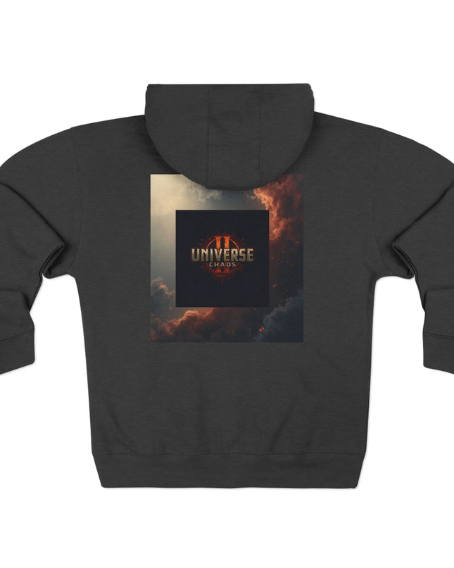 Cosmic Universe Zip Hoodie - Cozy Outerwear for Stargazers, Dreamers, Psychonauts, Casual Wear, Cool Graphic Sweatshirt