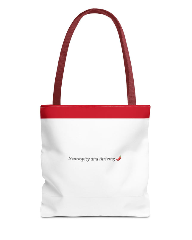 Neurospicy and Thriving Tote Bag - Chic & Modern Accessory for Shopping, Beach, Commutes - Gift Idea for Eco-conscious Shoppers - Durable