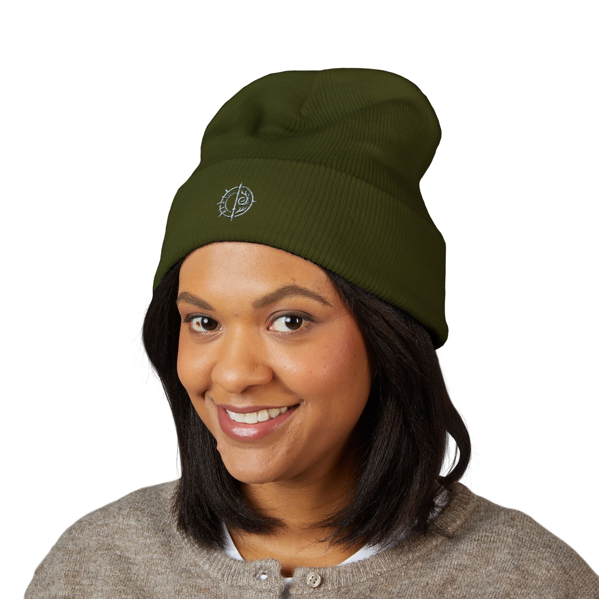 Chaos Compass Cuffed Beanie Printify