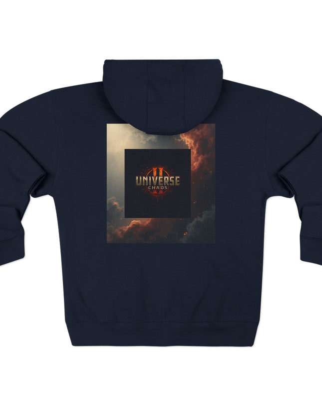 Cosmic Universe Zip Hoodie - Cozy Outerwear for Stargazers, Dreamers, Psychonauts, Casual Wear, Cool Graphic Sweatshirt