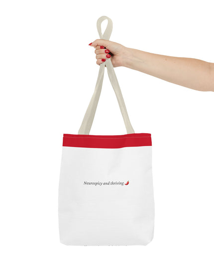 Neurospicy and Thriving Tote Bag - Chic & Modern Accessory for Shopping, Beach, Commutes - Gift Idea for Eco-conscious Shoppers - Durable