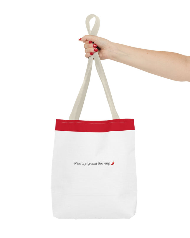 Neurospicy and Thriving Tote Bag - Chic & Modern Accessory for Shopping, Beach, Commutes - Gift Idea for Eco-conscious Shoppers - Durable