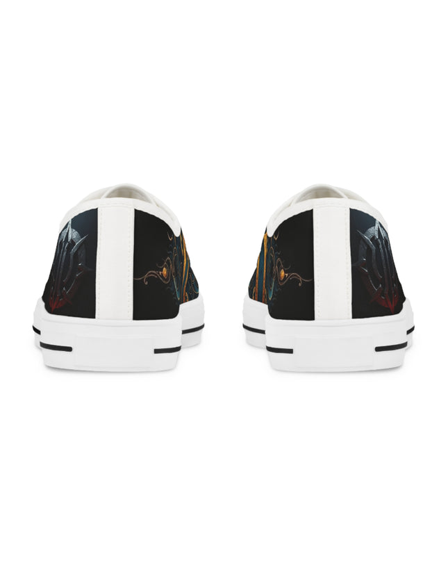 Universe II Chaos Men's Low Top Sneakers | Artistic Canvas Shoes | Comfortable Everyday Footwear | Unique Streetwear Gift