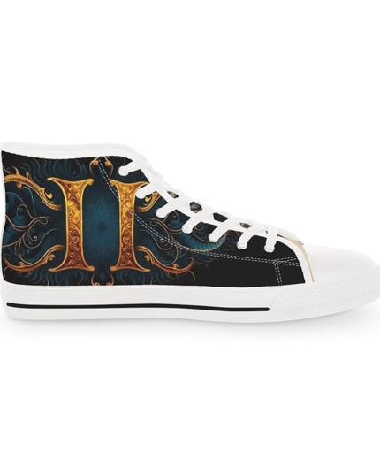 Universe II Chaos High Top Sneakers | Artistic Canvas Shoes | Unique Streetwear | Gift for Sneaker Lovers | Unisex Fashion Footwear