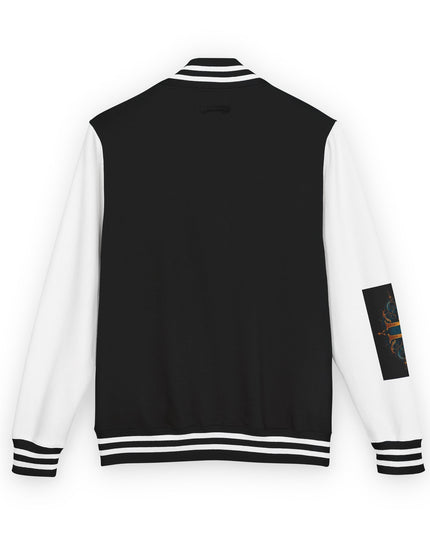Unisex Heavyweight Letterman Jacket - Universe II Chaos, Men's Women's Varsity Coat, Casual Outerwear, Vintage Style, Gift for Him Her