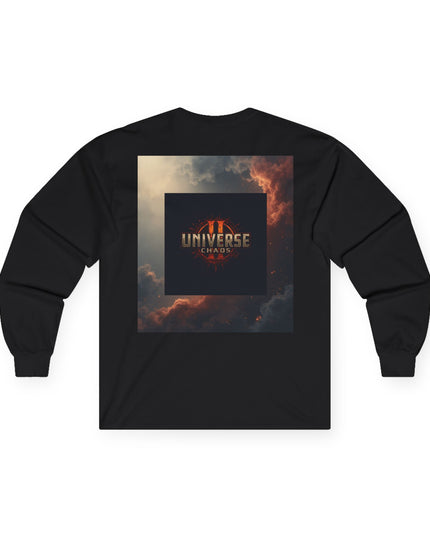 Universe II Chaos Long Sleeve Tee, Unisex Vintage Cotton, Mindful Streetwear