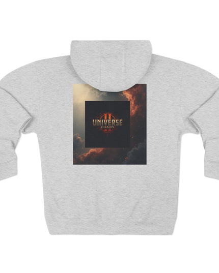 Cosmic Universe Zip Hoodie - Cozy Outerwear for Stargazers, Dreamers, Psychonauts, Casual Wear, Cool Graphic Sweatshirt