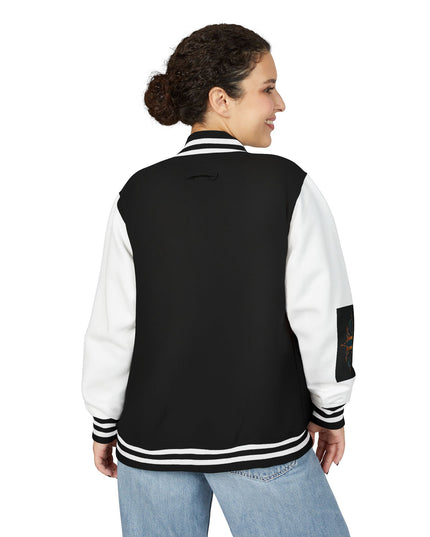 Unisex Heavyweight Letterman Jacket - Universe II Chaos, Men's Women's Varsity Coat, Casual Outerwear, Vintage Style, Gift for Him Her