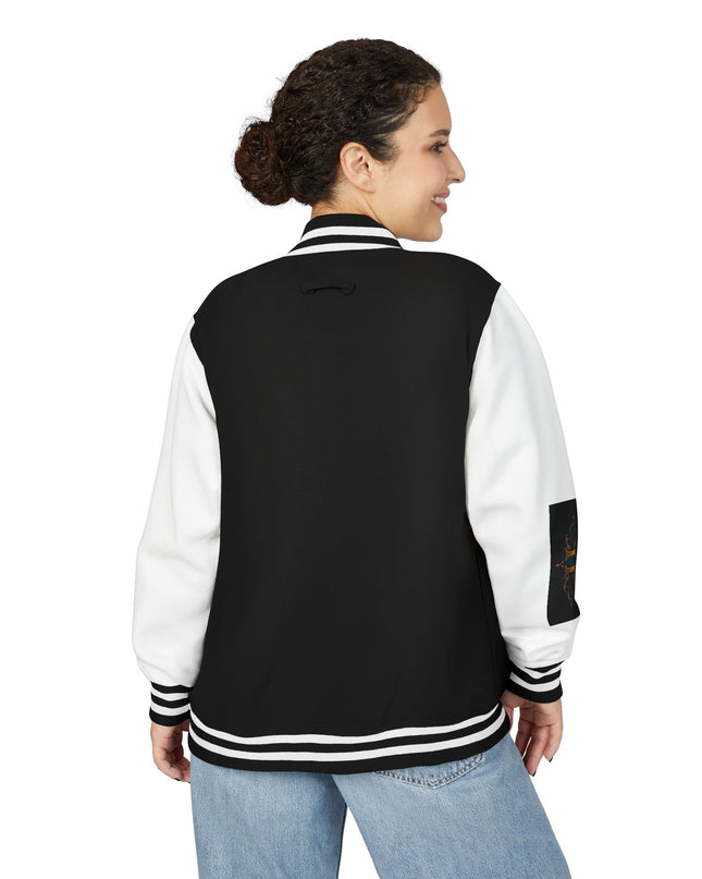 Unisex Heavyweight Letterman Jacket - Universe II Chaos, Men's Women's Varsity Coat, Casual Outerwear, Vintage Style, Gift for Him Her