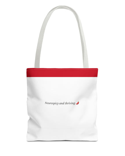 Neurospicy and Thriving Tote Bag - Chic & Modern Accessory for Shopping, Beach, Commutes - Gift Idea for Eco-conscious Shoppers - Durable
