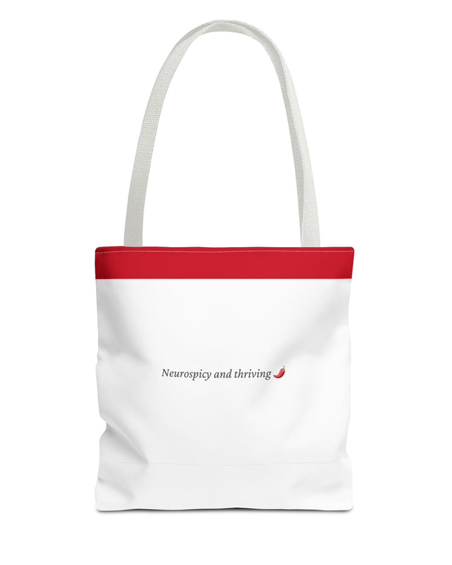 Neurospicy and Thriving Tote Bag - Chic & Modern Accessory for Shopping, Beach, Commutes - Gift Idea for Eco-conscious Shoppers - Durable