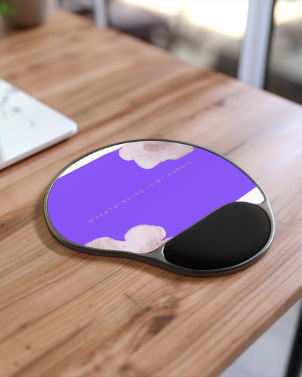 Overthinking is My Cardio | Mouse Pad With Wrist Rest | Ergonomic Comfort Meets Fun Desk Style