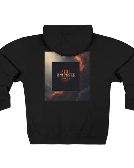 Cosmic Universe Zip Hoodie - Cozy Outerwear for Stargazers, Dreamers, Psychonauts, Casual Wear, Cool Graphic Sweatshirt