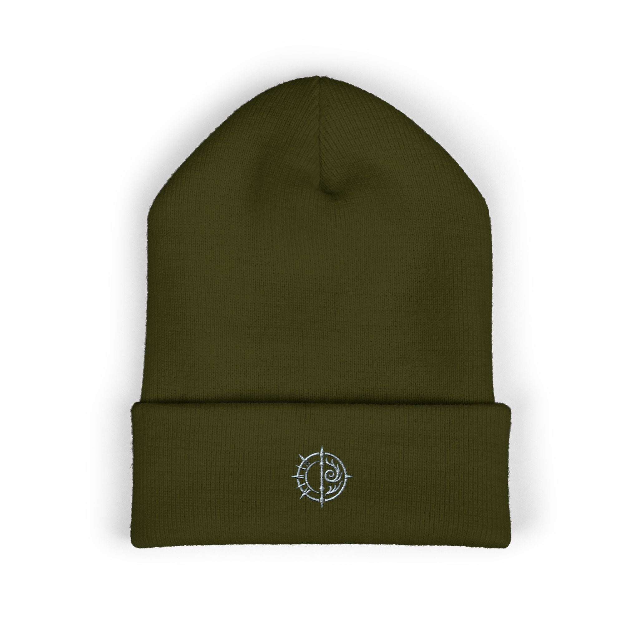 Chaos Compass Cuffed Beanie Printify