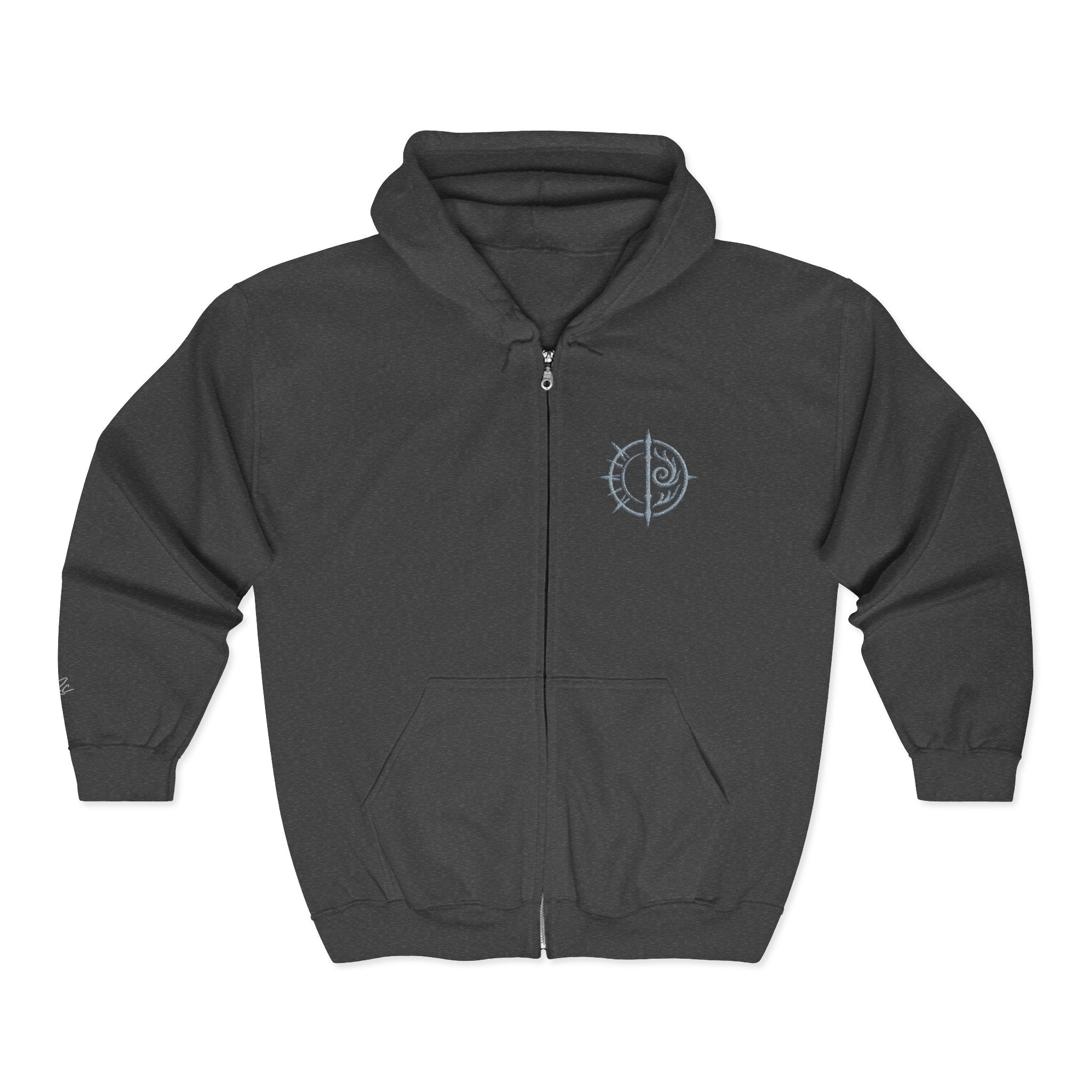 Chaos Compass Zip Hoodie Printify