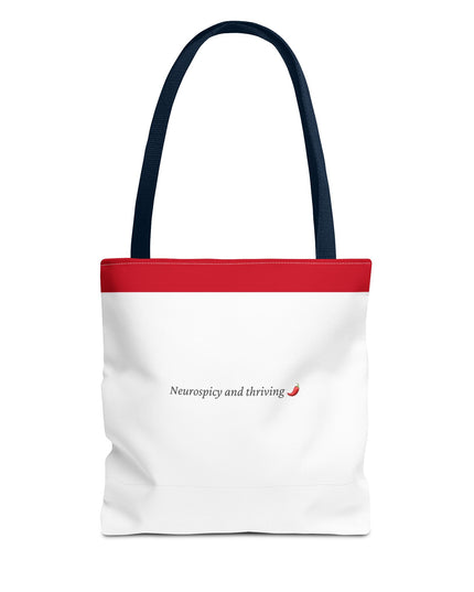 Neurospicy and Thriving Tote Bag - Chic & Modern Accessory for Shopping, Beach, Commutes - Gift Idea for Eco-conscious Shoppers - Durable
