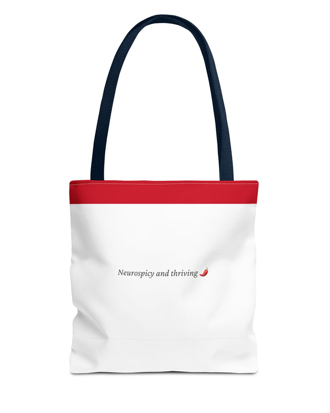 Neurospicy and Thriving Tote Bag - Chic & Modern Accessory for Shopping, Beach, Commutes - Gift Idea for Eco-conscious Shoppers - Durable