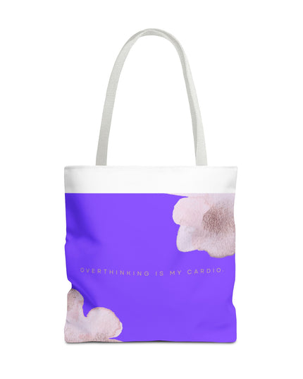 Colorful Tote Bag - 'Overthinking is my Cardio' - Fun and Functional Accessory for Students and Professionals, Gift for Birthdays and