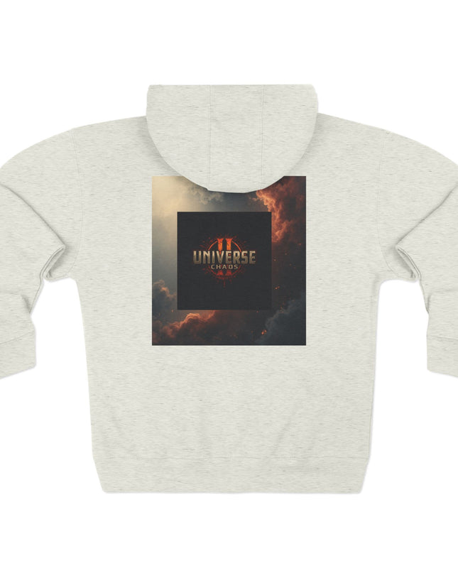 Cosmic Universe Zip Hoodie - Cozy Outerwear for Stargazers, Dreamers, Psychonauts, Casual Wear, Cool Graphic Sweatshirt