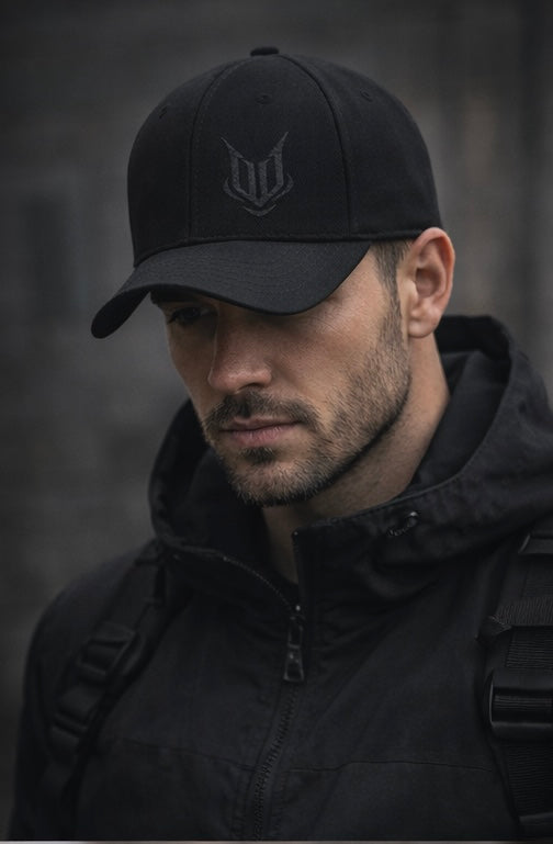 Chaos Pillars — Black on Black Flexfit (Limited 50)