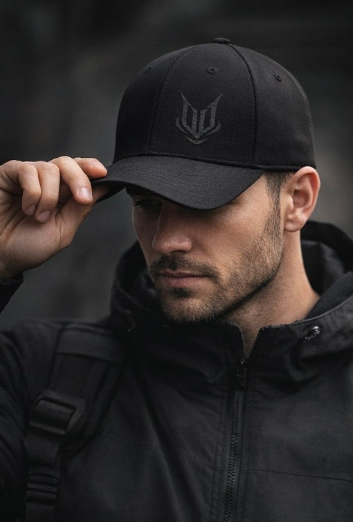 Chaos Pillars — Black on Black Flexfit (Limited 50)