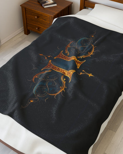 Universe II Chaos Velveteen Plush Blanket | Soft Cozy Throw for Adults | Mindful Home Decor | Luxury Snuggle Blanket