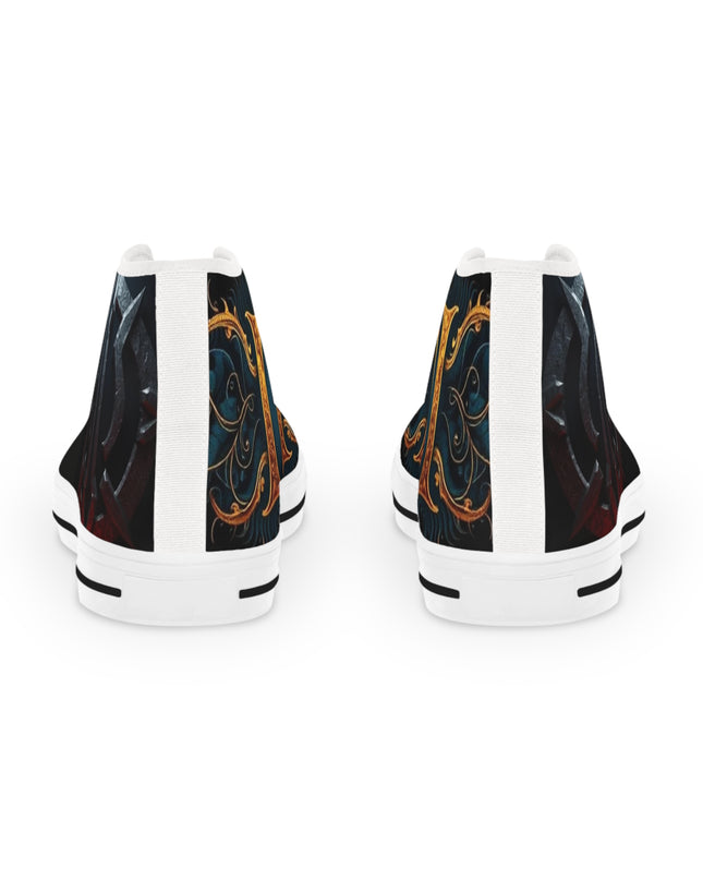 Universe II Chaos High Top Sneakers | Artistic Canvas Shoes | Unique Streetwear | Gift for Sneaker Lovers | Unisex Fashion Footwear