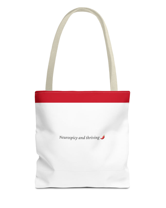 Neurospicy and Thriving Tote Bag - Chic & Modern Accessory for Shopping, Beach, Commutes - Gift Idea for Eco-conscious Shoppers - Durable