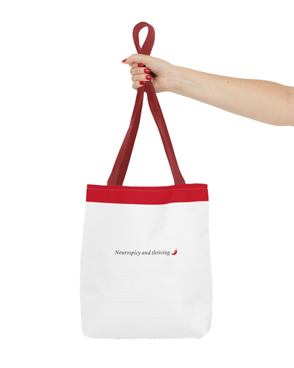 Neurospicy and Thriving Tote Bag - Chic & Modern Accessory for Shopping, Beach, Commutes - Gift Idea for Eco-conscious Shoppers - Durable