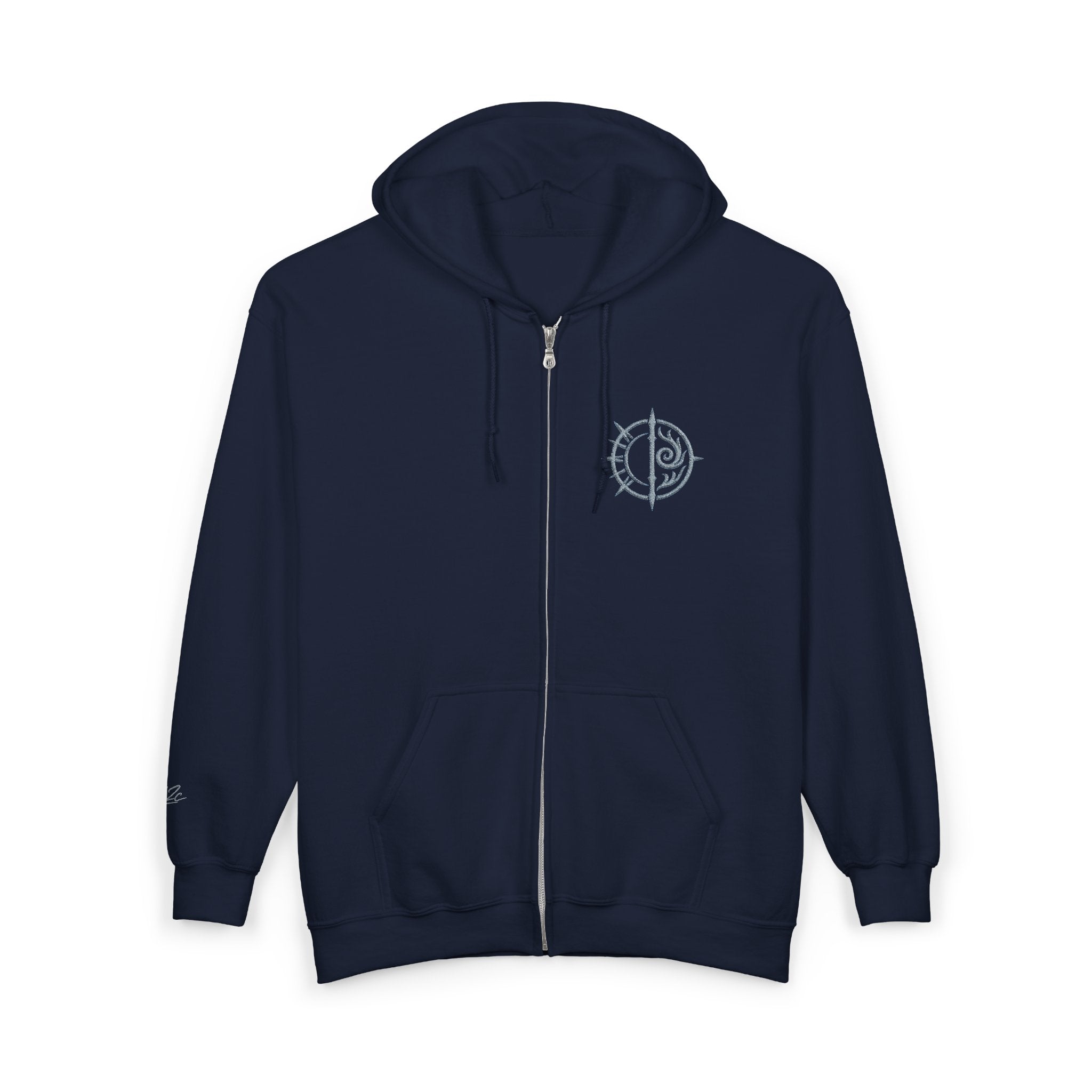 Chaos Compass Zip Hoodie Printify