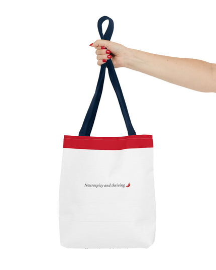Neurospicy and Thriving Tote Bag - Chic & Modern Accessory for Shopping, Beach, Commutes - Gift Idea for Eco-conscious Shoppers - Durable