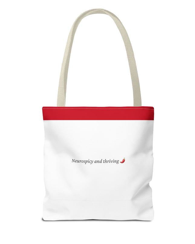Neurospicy and Thriving Tote Bag - Chic & Modern Accessory for Shopping, Beach, Commutes - Gift Idea for Eco-conscious Shoppers - Durable