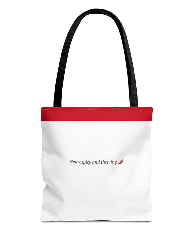Neurospicy and Thriving Tote Bag - Chic & Modern Accessory for Shopping, Beach, Commutes - Gift Idea for Eco-conscious Shoppers - Durable