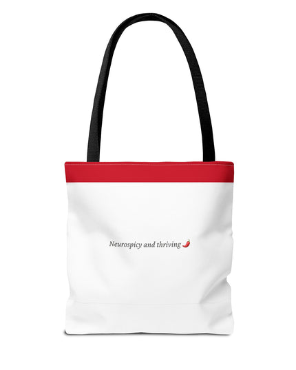 Neurospicy and Thriving Tote Bag - Chic & Modern Accessory for Shopping, Beach, Commutes - Gift Idea for Eco-conscious Shoppers - Durable