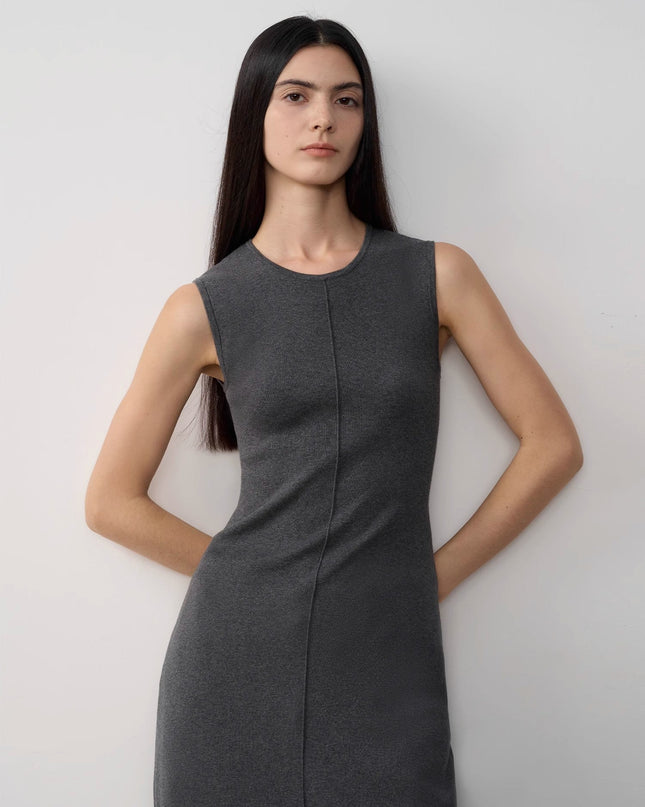 Fireladyfur Women's Merino Wool Knit Dress"Island Letters"