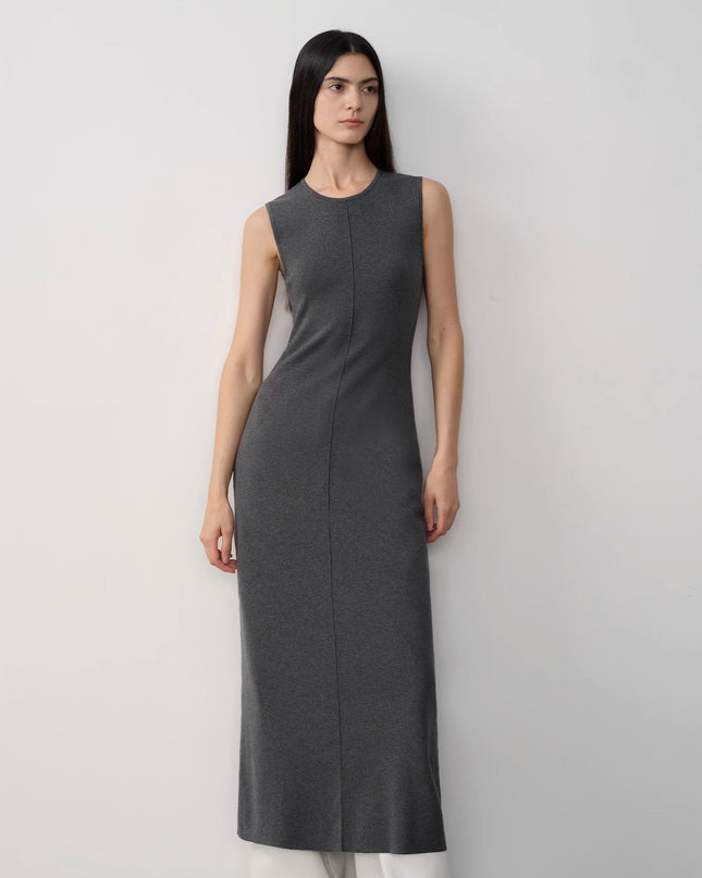Fireladyfur Women's Merino Wool Knit Dress"Island Letters"