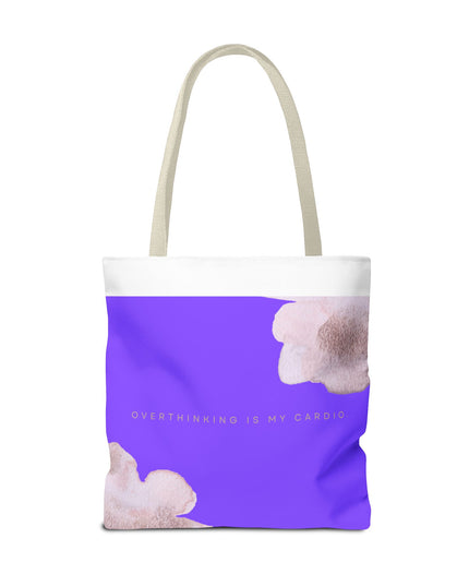 Colorful Tote Bag - 'Overthinking is my Cardio' - Fun and Functional Accessory for Students and Professionals, Gift for Birthdays and