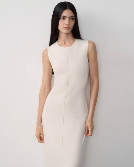 Fireladyfur Women's Merino Wool Knit Dress"Island Letters"