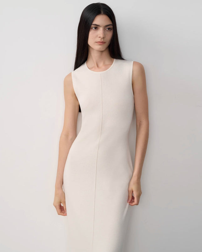 Fireladyfur Women's Merino Wool Knit Dress"Island Letters"