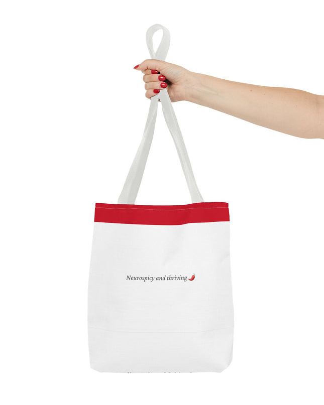 Neurospicy and Thriving Tote Bag - Chic & Modern Accessory for Shopping, Beach, Commutes - Gift Idea for Eco-conscious Shoppers - Durable