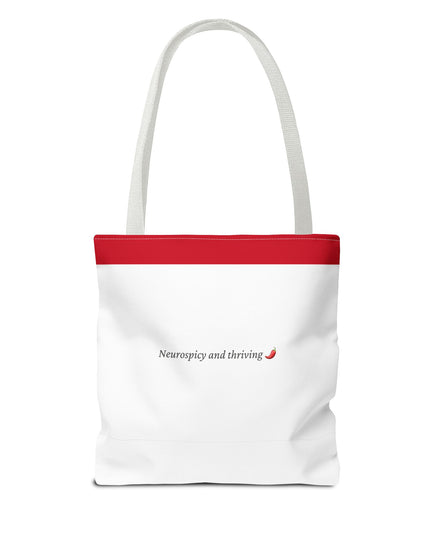 Neurospicy and Thriving Tote Bag - Chic & Modern Accessory for Shopping, Beach, Commutes - Gift Idea for Eco-conscious Shoppers - Durable