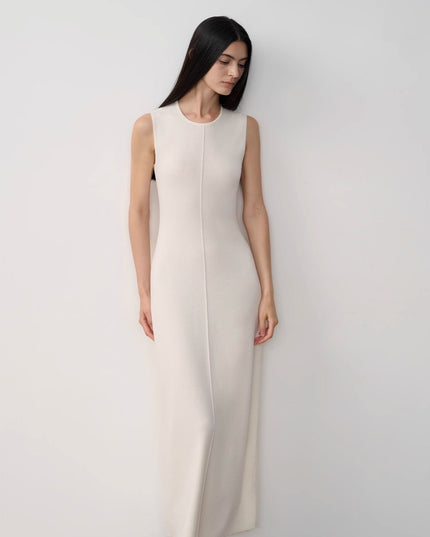 Fireladyfur Women's Merino Wool Knit Dress"Island Letters"