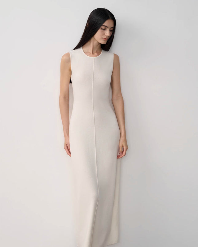 Fireladyfur Women's Merino Wool Knit Dress"Island Letters"