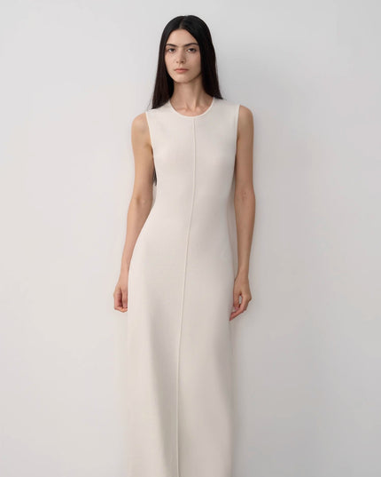 Fireladyfur Women's Merino Wool Knit Dress"Island Letters"