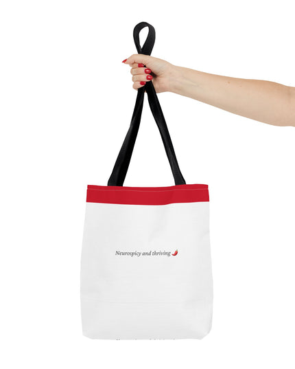 Neurospicy and Thriving Tote Bag - Chic & Modern Accessory for Shopping, Beach, Commutes - Gift Idea for Eco-conscious Shoppers - Durable