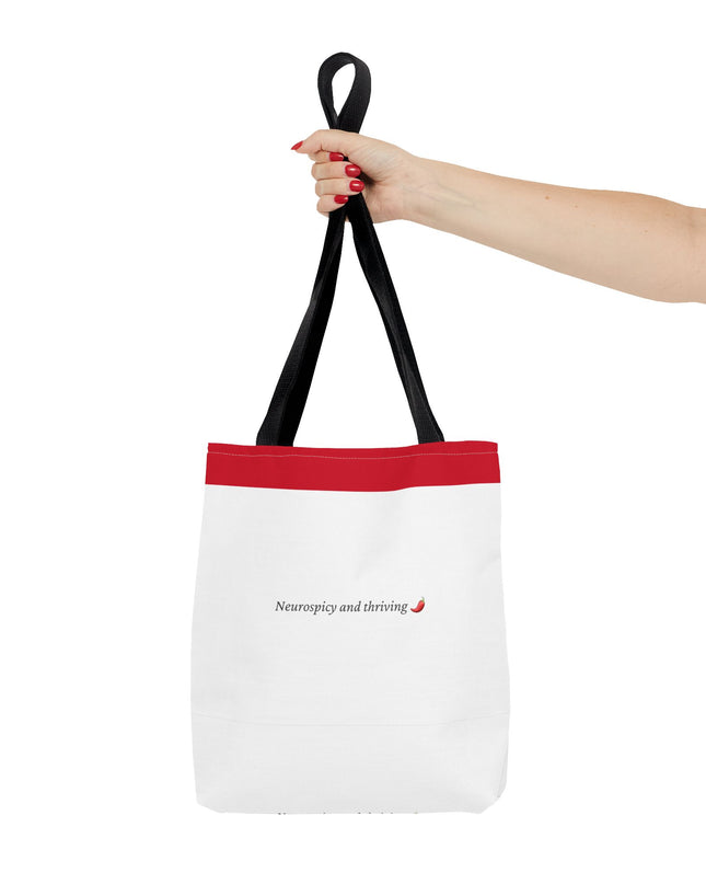 Neurospicy and Thriving Tote Bag - Chic & Modern Accessory for Shopping, Beach, Commutes - Gift Idea for Eco-conscious Shoppers - Durable